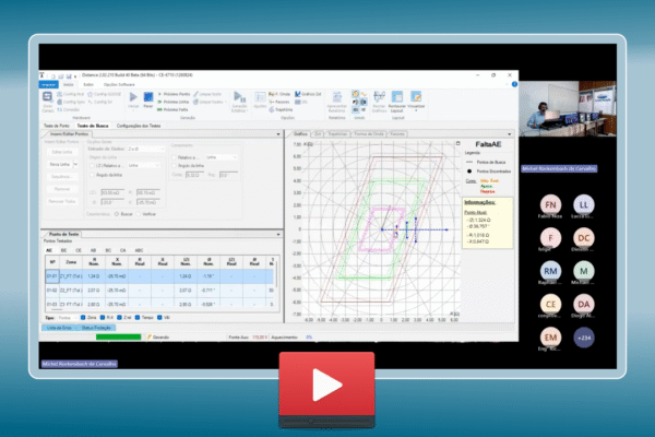 Testes Práticos em Relés de Proteção: Ensaio de Distância (21) com Teste Ponto e Teste de Busca 1 Testes Praticos Ensaio da Funcao de Distancia — Teste Ponto e Teste de Busca