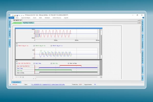 PS Simul e IEC 60255-121 (6.3.2.2 — Linha Curta): validação prática com exemplo pronto 1 IEC 60255-121