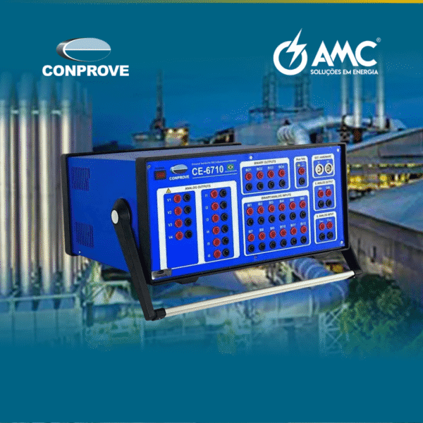 AMC Soluções em Energia adota o CE‑6710 — Testador Universal para Proteção, Automação, Controle e Medição