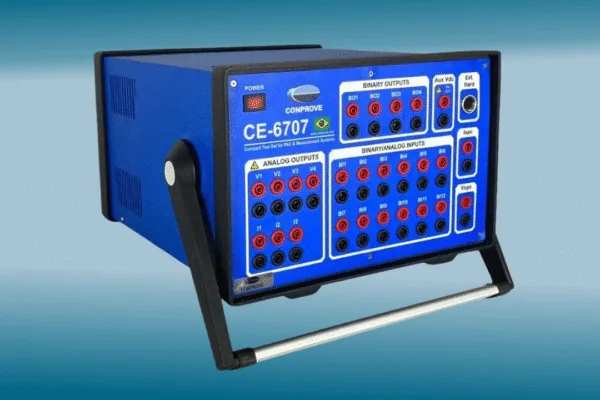 CE‑6707 — Testador Universal para Proteção, Automação, Controle e Medição (leve e portátil)