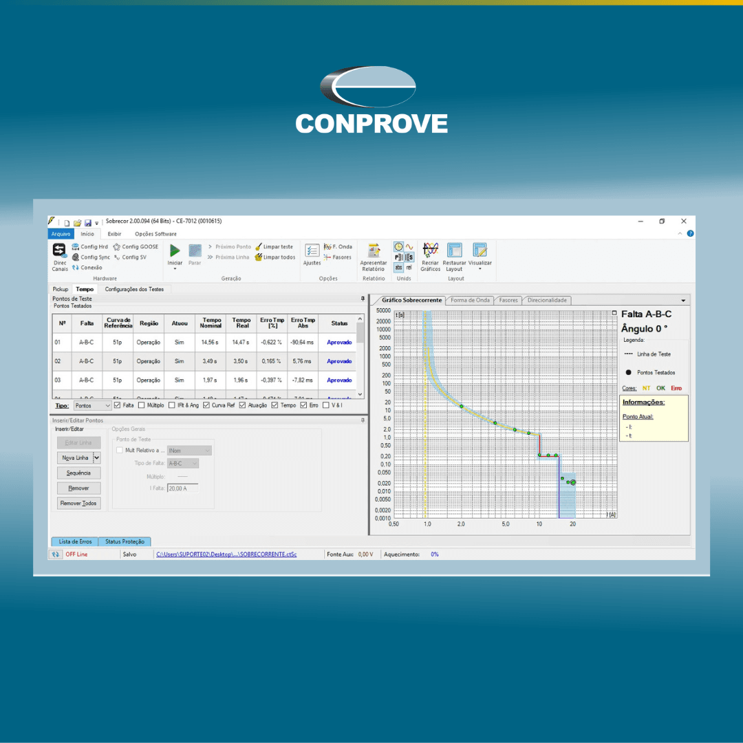 Overcurrent Software: Automation, Precision, and Flexibility for Overcurrent Testing 1 Software Overcurrent: Automação, Precisão e Flexibilidade nos Ensaios de Sobrecorrente