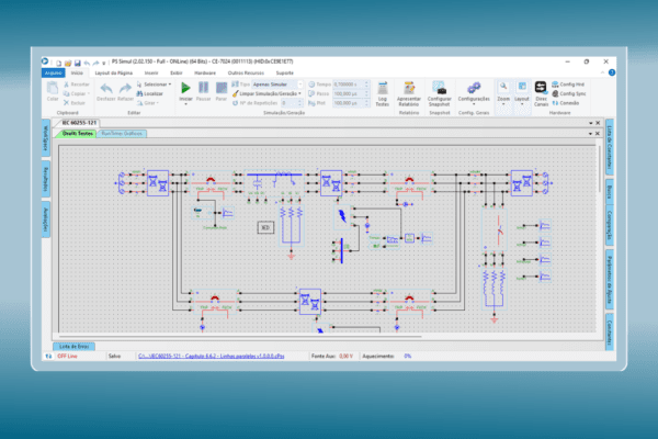 Utilize o PS Simul para análises da Norma IEC 60255-121 em linhas paralelas