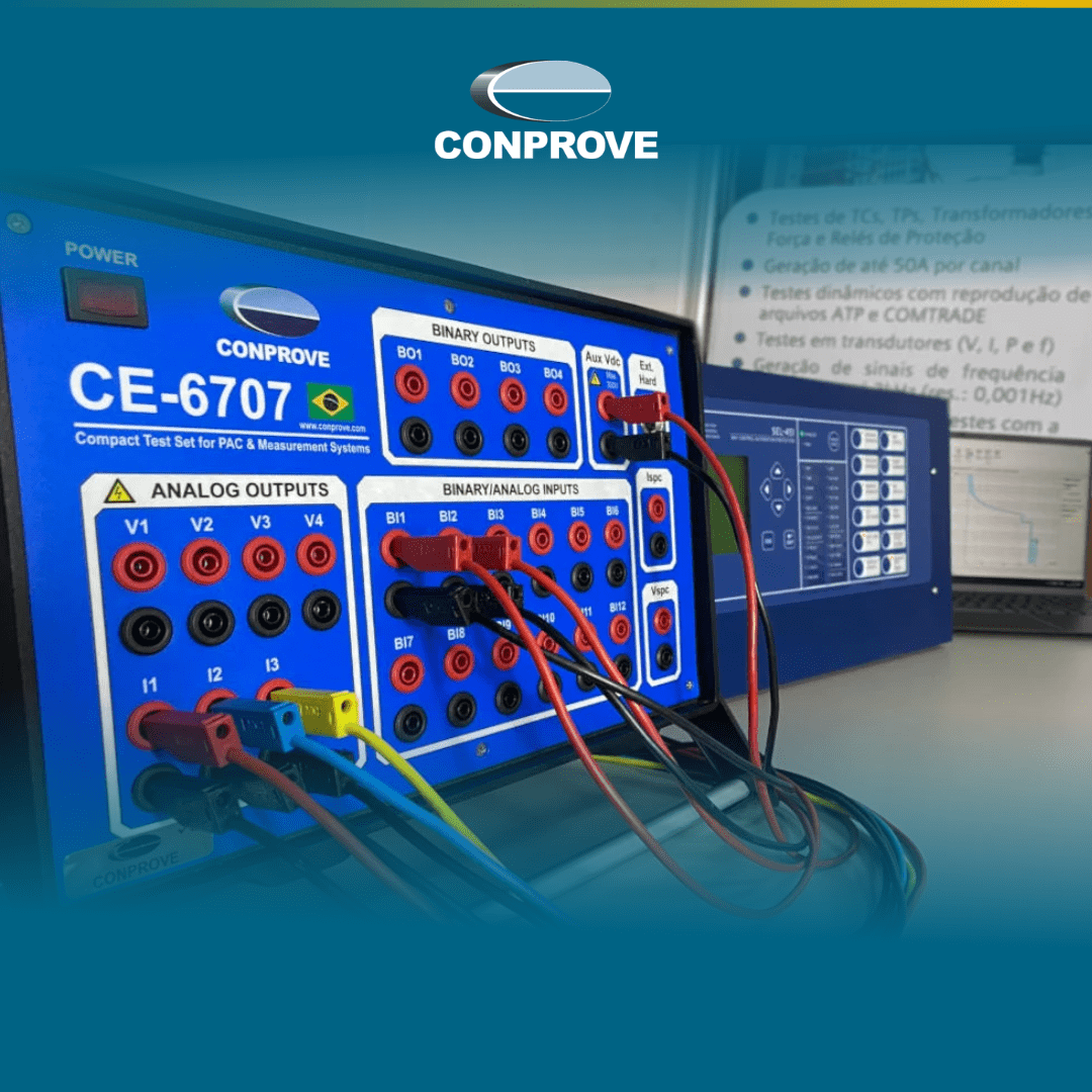 APS Componentes Elétricos Adquire CE-6707 da CONPROVE para Testes de Proteção, Automação e IEC 61850